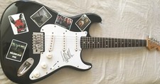 Jeffrey Dean Morgan autograph signed Walking Dead TWD Fender electric guitar JSA picture
