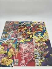 X-Force Comic lot #11 12 13 14 & Annual 2-3 1st full appearance of Domino 1992 picture
