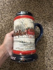 Budweiser 1990 An American Tradiotion Beer Stein 5274/10000 Signed Susan Sampson picture