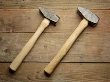Blacksmith's cross peen hammer set of 2 pies, hand forged Hammer picture