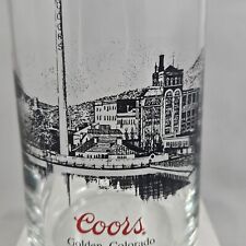 Coors Brewery Beer Can Glass Golden Colorado 1873 Vintage Drinking Red Black picture