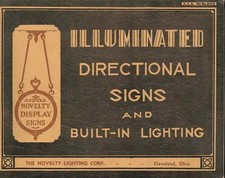 Antique Sign Catalogs Elevator Fire Exit Cigar Tin Chipped Glass Research Ad VTG picture