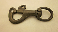 Vintage RARE Brass Carabiner with Vertical Opening  Swivel picture