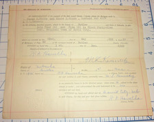 1925 David City Butler County Nebraska Mortgage Release Deed Legal Ephemera Hind picture