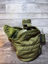 1995 US Military 1 QT Plastic Canteen with Insulated Cover & Web Belt picture