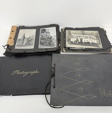 Antique Vintage Photo Albums Lot Family Photographs 1900s-1940s picture