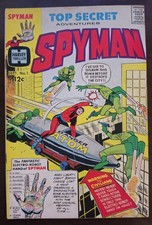 Spyman #1 FN/VF 1st Steranko Pro Work (Harvey September 1966) picture