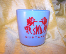 VINTAGE Southern Methodist University / SMU Mustangs small plastic cup Beacon picture