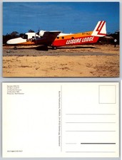 Leisure Lodge Aircraft Beach Runway Postcard picture