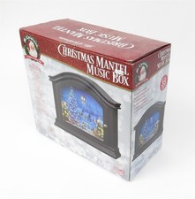 Mr Christmas Wooden Animated Music Box 35 Carols Holiday Mantel Decor Boxed picture