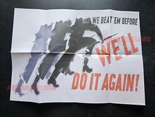 1944 WW2 USA AMERICA BEAT THEM BEFORE, DO IT AGAIN JAPAN PROPAGANDA POSTER C74 picture