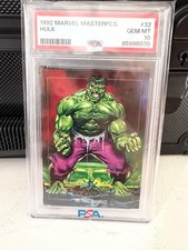1992 Marvel Masterpieces PSA 10 Hulk picture
