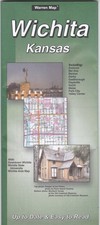 Wichita Kansas Paper Folding Road Map picture