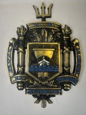 USNA United States Naval Academy Crest - Metal Bronze Wall Mounted 15” By 12” picture