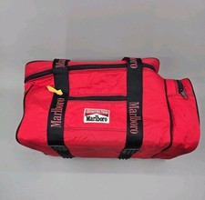 Vintage 1992 Marlboro Adventure Team Lizard Rock Insulated Cooler Bag Red picture