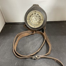 Vintage Chicago Spartan Watchman Clock in Leather Case - Pre-Owned picture