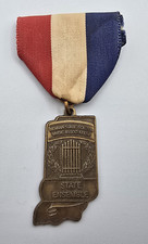 Vintage Indiana State School Music Association ISSMA Ensemble Ribbon Medal Pin picture