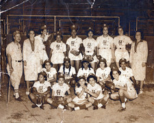 CUBAN BASEBALL HAVANA LIONS BBC WOMAN TEAM UNSEEN PORTRAIT 1950s ORIG PHOTO MA34 picture