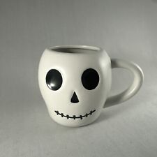 Target Spritz White Skull Stoneware Coffee Cup Mug Halloween picture