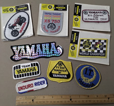 vtg 1970-1980s Yamaha Motorcycle Motocross racing patch NOS Prism decal lot picture