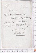 1902 Lord Roberts Autograph ALS Earl Dunraven War Office Levée Edward VII Court picture