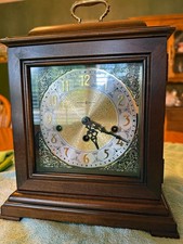 Howard Miller Samuel Watson Mantel Clock 612-429 Triple Chime WORKING With Key picture