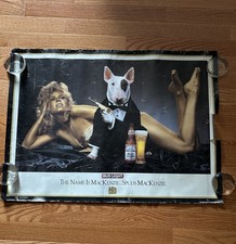 RARE 1980’s Spuds Mackenzie Poster James Bond Girl 007 Goldeneye Bud Light Beer picture