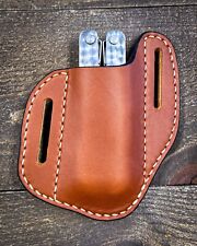 Custom leather pancake sheath holster for Leatherman Wave+, Rebar, Charge+ TTI picture