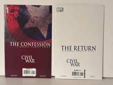 CIVIL WAR: THE CONFESSION & CIVIL WAR: THE RETURN - Marvel 2007 - Near Mint picture