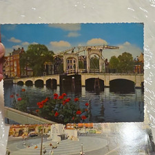 Vintage Amsterdam Postcard Lot of 2 – Dam Square National Monument & Magere Brug picture
