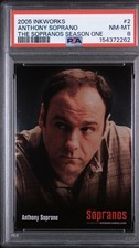 2005 Inkworks The Sopranos #2 Tony Soprano Rookie PSA 8 🔥 CARD HARD GRADE 🔥 picture