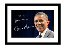 Barack Obama 5x7 Signed photo print customized to YOUR NAME president demcrat picture