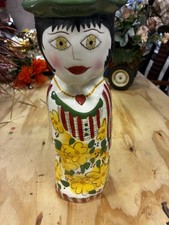 Ganz Bella Casa Susan Paley Hand-Painted Floral Ceramic Girl Figurine Vase 11