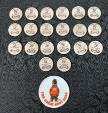Vintage A&W Root Beer Wooden Nickel Lot 20 5¢ Trade Tokens Root Bear Patch RARE picture