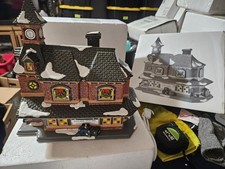 Dept 56 Original Snow Village VILLAGE STATION 54380 Retired NEW CORD ☆☆READ☆☆ picture