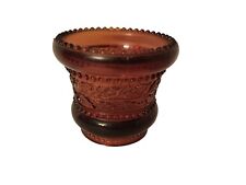 Vintage Summit Art Glass Amber Holly Band Toothpick Holder AKA Beaded Holly picture