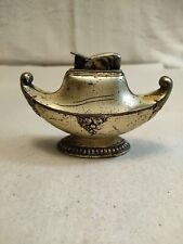 VTG Table Lighter Aladdin Lamp Occupied Japan Silver Tone -UNTESTED picture
