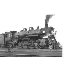 Vintage Illinois Central Railroad Steam Locomotive Photo #1756 2-8-2 Chicago IL picture