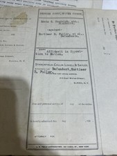 RARE SCRANTON MONTROSE AND BINGHAMTON RAILROAD CO.1930'S SUPREME COURT DOCUMENTS picture