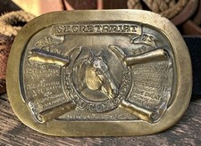 Secretariat Belt Buckle Triple Crown Al Shelton Triple Crown Horse Racing Wyler picture