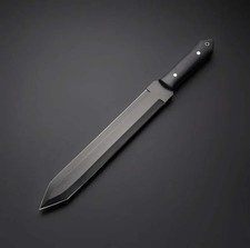 Custom handmade D2 steel Short Dagger sword with Micarta Handle leather sheath picture
