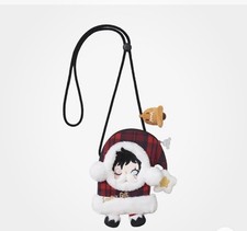 POP MART SKULLPANDA Still On The Job Plush Crossbody Bag Red/Black/White Boxed picture