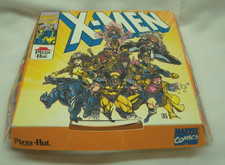 Vintage 1994 Marvel Comics X-MEN Personal Pizza Hut Box Pop Art Wolverine Bishop picture