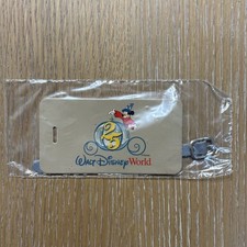 Walt Disney World WDW 25th Anniversary Vintage NIP Luggage Tag Mickey Mouse picture