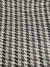 Black Tan White Fabric Remnant 2.6 yds 95x54