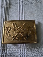 Independant Order of Odd Fellows Brass Belt Buckle Vintage 1970s picture