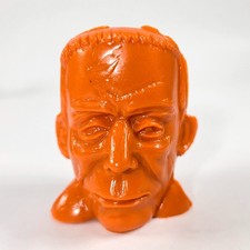 Universal Studios Frankenstein Monster Head Mold-A-Rama Figure Orange Plastic picture