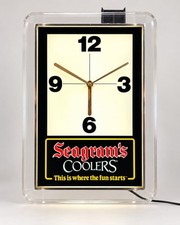 Seagrams Coolers Vintage Lighted Wall Clock This Is Where The Fun Starts picture