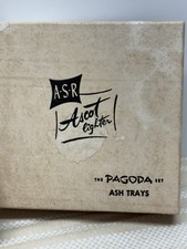 VTG RARE Ascot Pagoda 4-Pc Gold Ash Trays Part Of 1950’s A.S.R. Smoking Set Orig picture