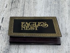 Vtg Eagle’s Nest Restaurant Matchbook Hong Kong Hilton Hotel Gold MCM Unused picture
